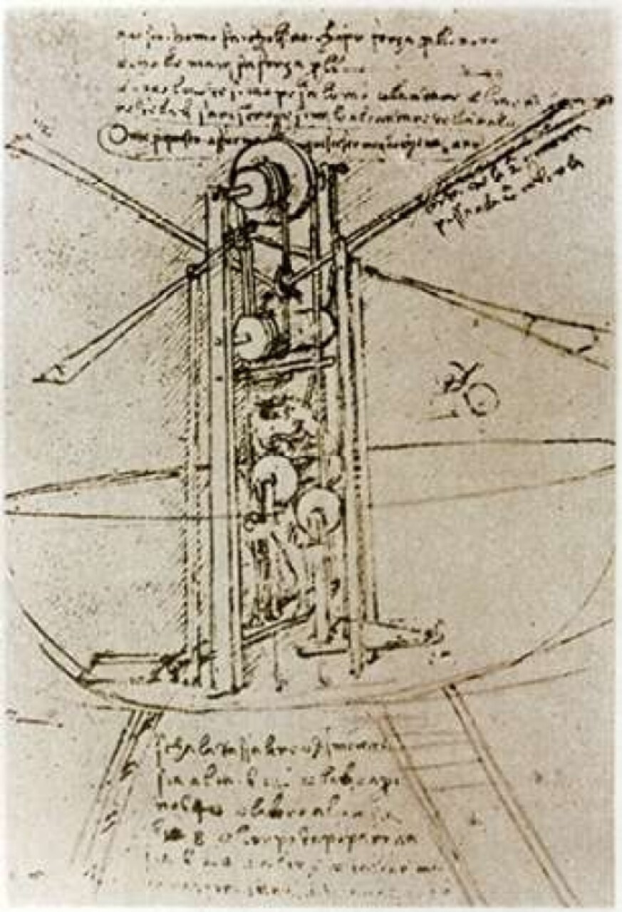 Drawing of a Flying Machine Poster Print by Leonardo Da Vinci - Item # VARPDX277240